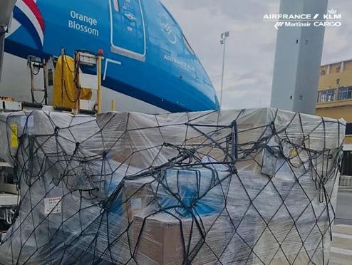 AFKLMP Cargo moves medical supplies for Dutch Ministry of Health