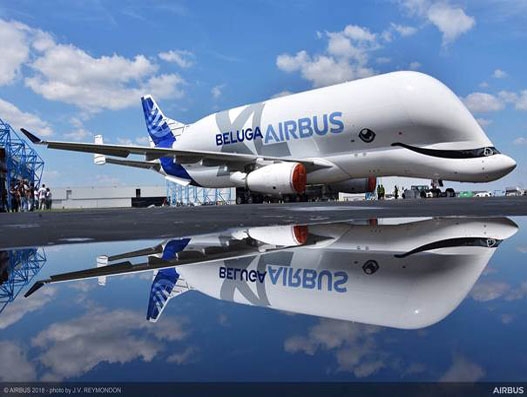 Airbus unveils first BelugaXL cargo jet in whale themed livery