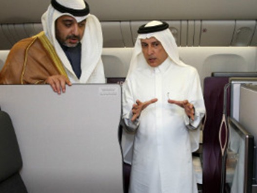 Qatar Airways showcases Qsuite on Boeing 777 at the Kuwait Aviation show