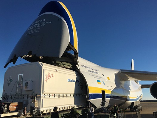 ANTONOV Airlines transports Al Yah 3 communications satellite to its launch site