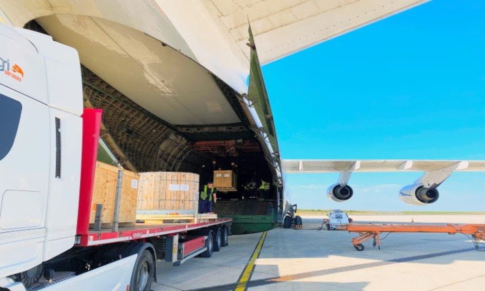 Antonov Airlines safely transports mining equipment from France to Argentina