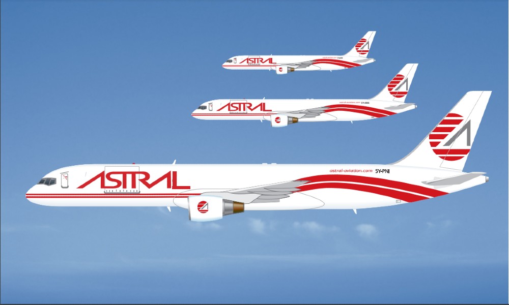 Astral Aviation to lease 3 Boeing 757-200F from Aquila Air Capital