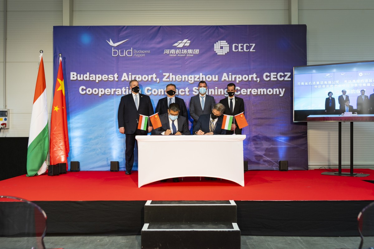 Chinese logistics base to be constructed at Budapest Airport