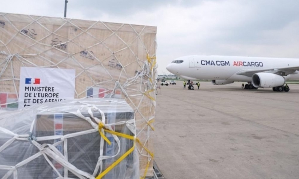 CMA CGM AIR CARGO delivers 28 tonnes of medical supplies in its maiden flight to India