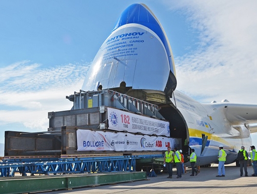 Bolloré Logistics Chile handles transformer with Antonov An-225