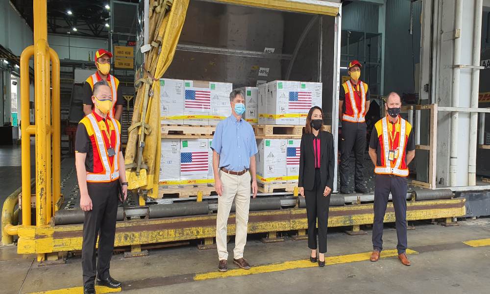 DHL Express transports US donation of 1,000,000 doses of Pfizer-BioNTech vaccines to Malaysia