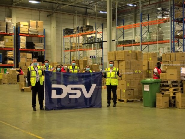 DSV Belgium delivered historic 100,000,000 face masks