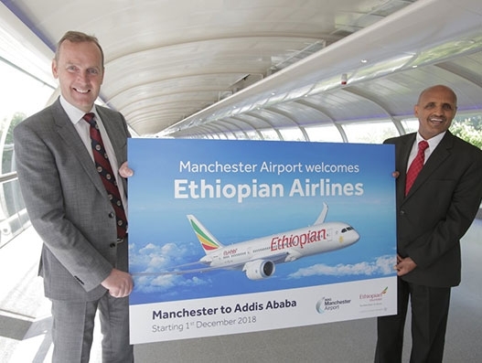 Ethiopian Airlines announces Manchester-Addis Ababa flights