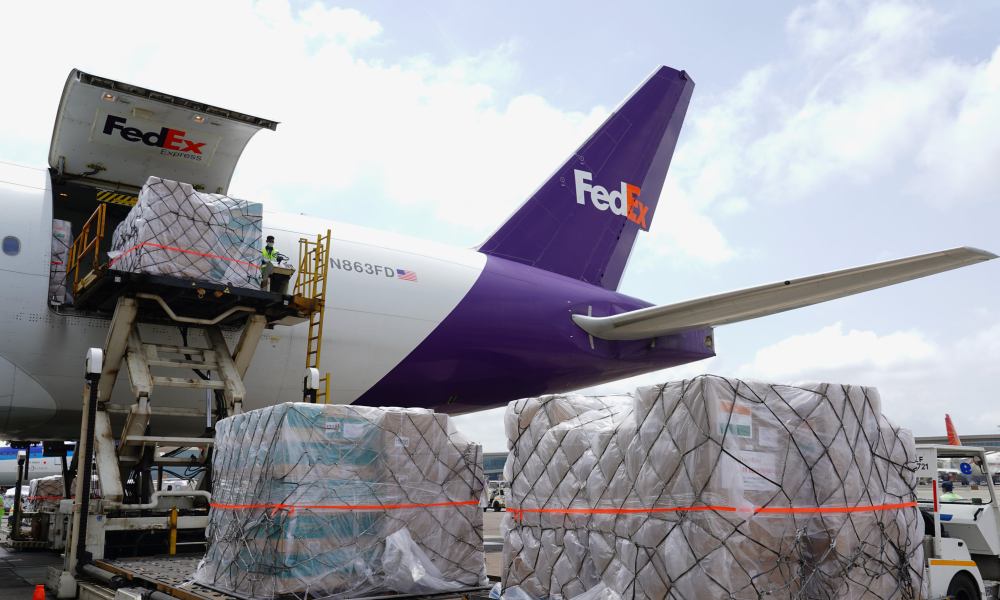 FedEx Express sends third dedicated charter with medical supplies from Memphis to Mumbai