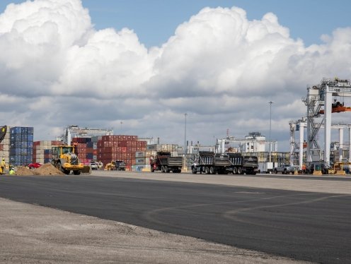 Georgia Ports Authority adds new container storage space; capacity totaling at 6 million TEUs per year Georgia Ports Authority adds new container storage space; capacity totaling at 6 million TEUs per year