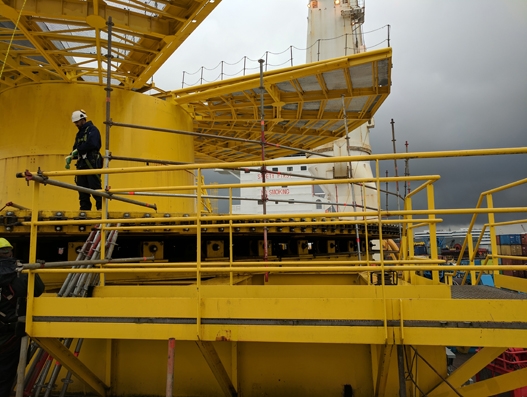 Hansa Heavy Lift transports giant carousel to the Egina oil field, Nigeria