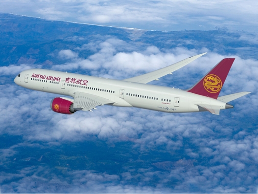 China’s Juneyao Airlines orders five B787-9 Dreamliners