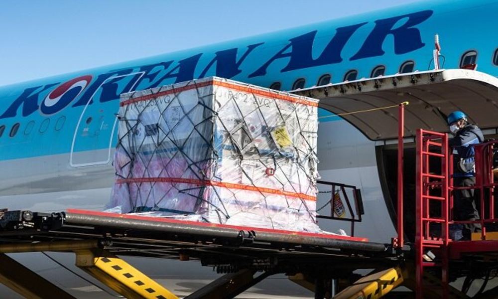 Korean Air operates 10,000 cargo-only passenger flights