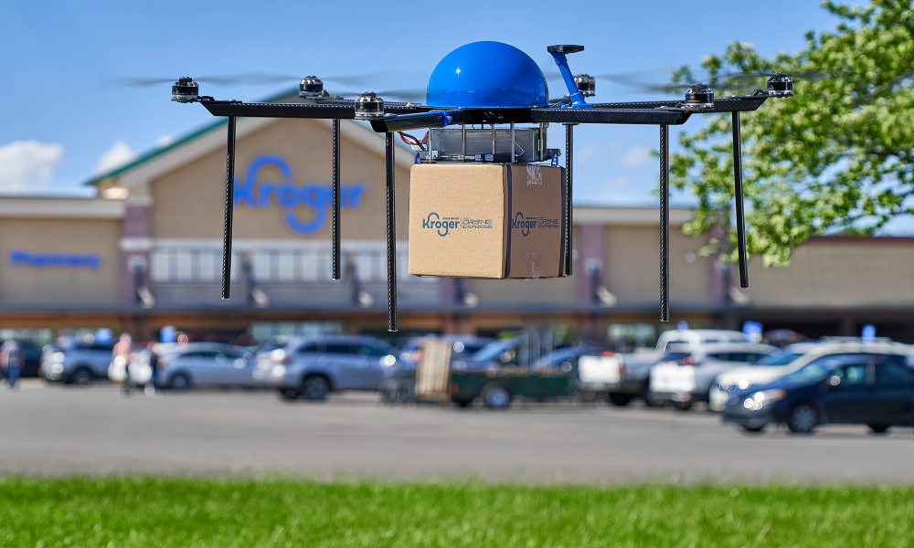 Kroger and Drone Express partner to deliver grocery by drones
