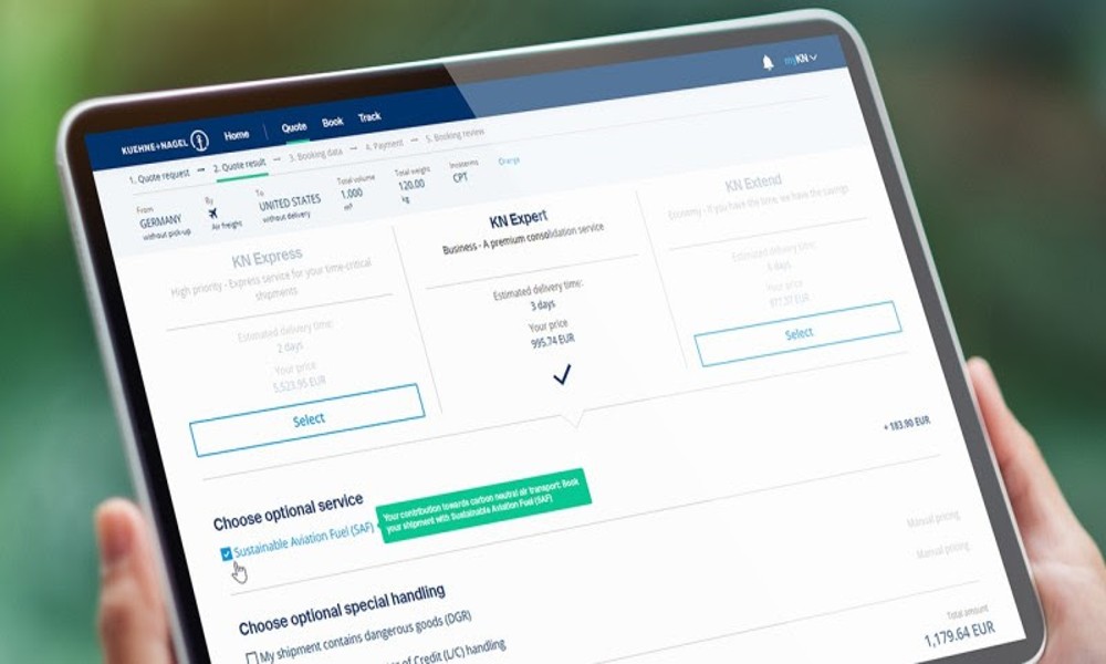 Kuehne+Nagel adds new sustainable fuel option for all shipments