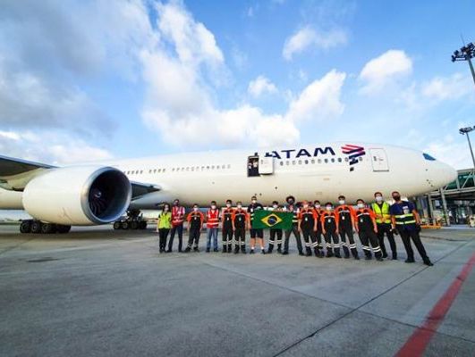 LATAM delivers 3200 tonnes of medical supplies from China to Brazil