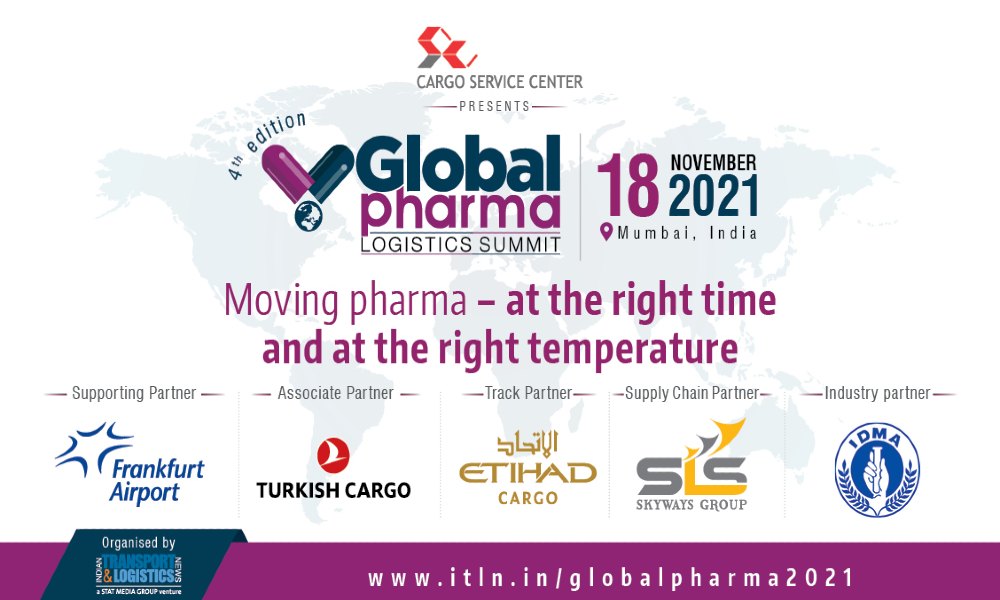 Lets come together  at  the Global Pharma Logistics Summit 2021 in Mumbai on Nov 18