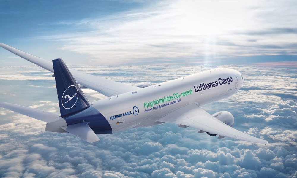 Lufthansa Cargo and Kuehne+Nagel partner for power-to-liquid aviation fuel