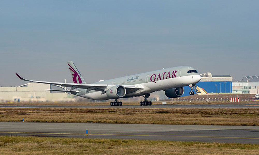 Qatar Airways takes delivery of three Airbus A350-1000