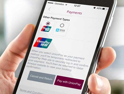 Qatar Airways expands payment options for travellers through UnionPay