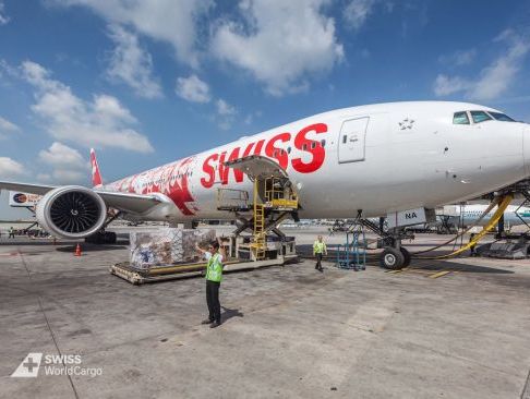 SWISS is flying medical supplies for Swiss Red Cross