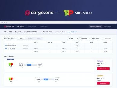 TAP Air Cargo real-time quotes now live on cargo.one