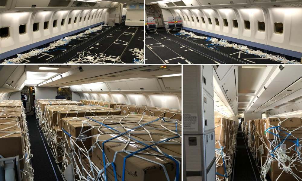 Chapman Freeborn charters B767-300 preighter to transport 1,400 boxes of Covid-19 test kits