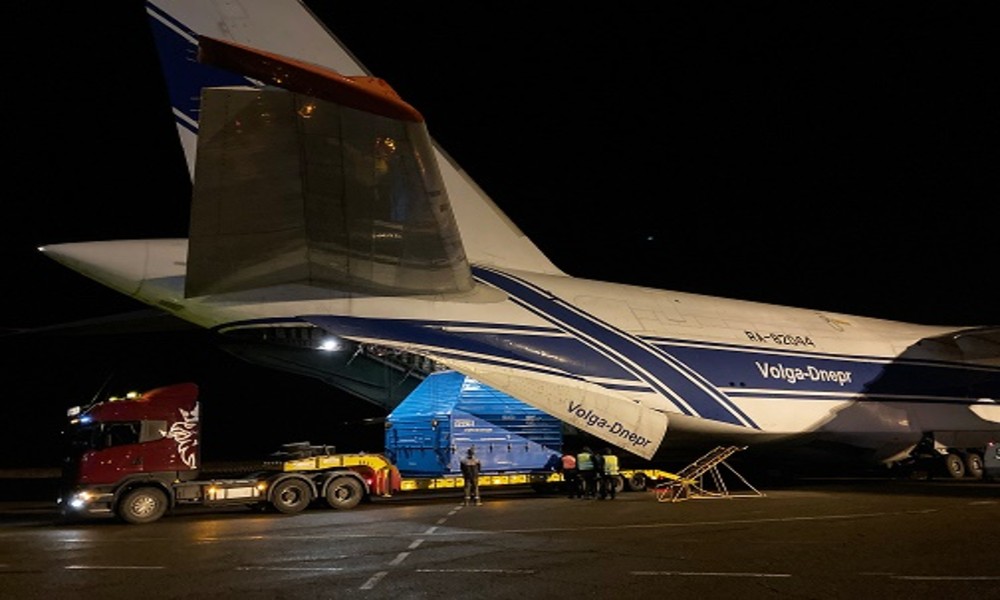 Volga-Dnepr transports five tonne Luna-25 space aircraft from Moscow to Blagoveshchensk