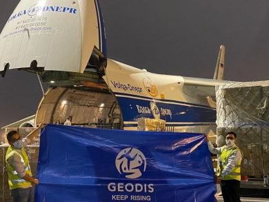 Volga-Dnepr, GEODIS flew 3000 tonnes of medical supplies to France
