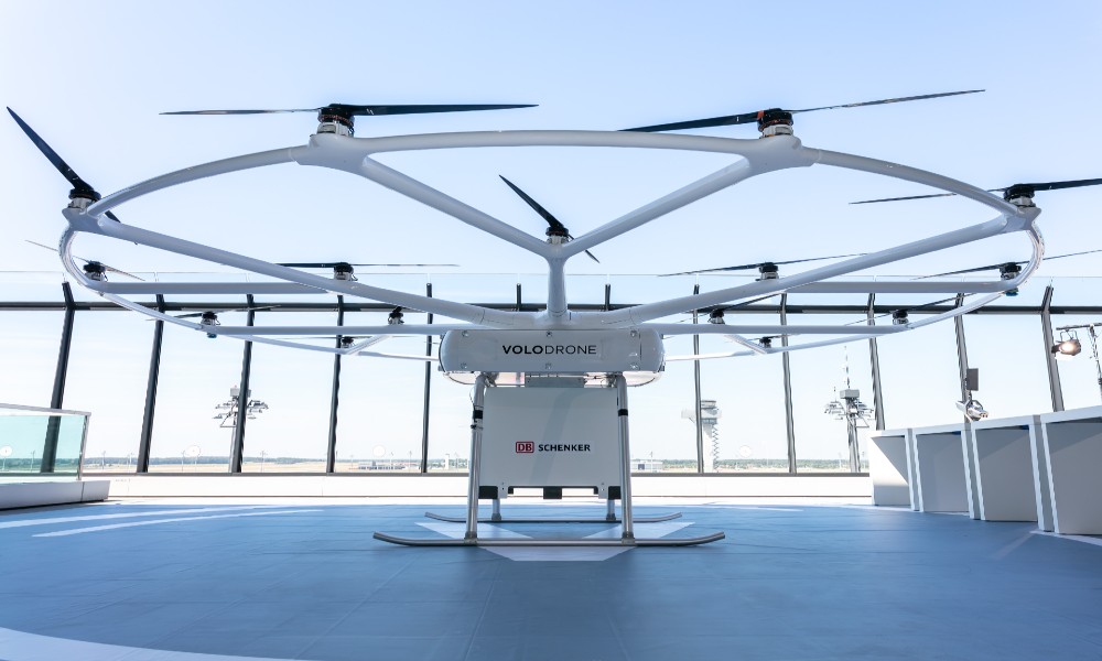 Volocopter, DB Schenker present innovative cargo drone at National Aviation Conference in Germany