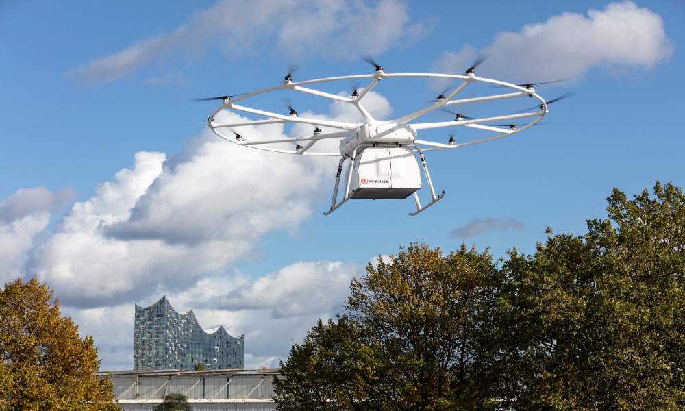 Volocopter’s VoloDrone conducted debut public flight