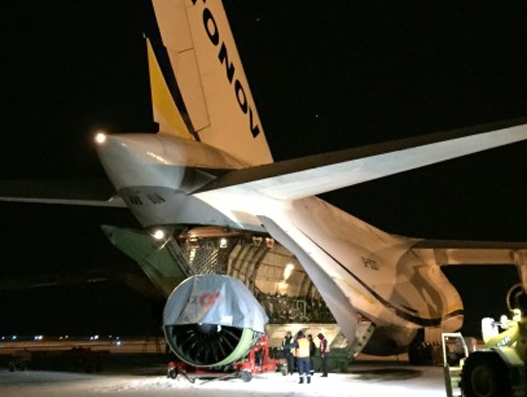 Air Charter Service helps deliver B777 engine in Arctic climate