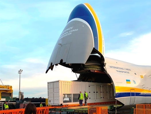 Air Charter Service employs 4 Antonov 124S for Niger African power plant cargo Air Charter Service employs 4 Antonov 124S for Niger African power plant cargo