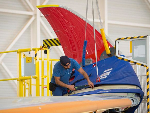 Air Mauritius’ first A350 XWB takes shape in Airbus’ assembly station Air Mauritius’ first A350 XWB takes shape in Airbus’ assembly station