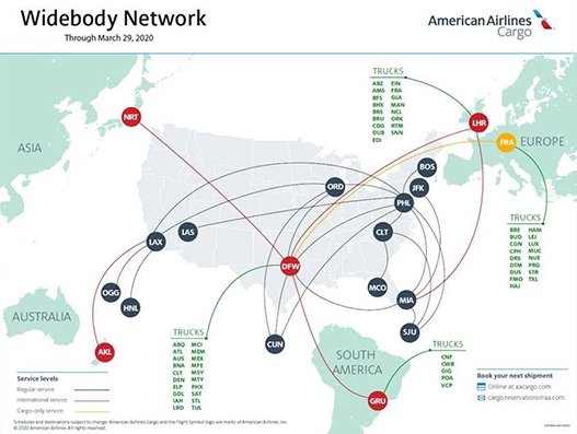 American Airlines Cargo to fly long-haul widebody cargo-only aircraft to key locations