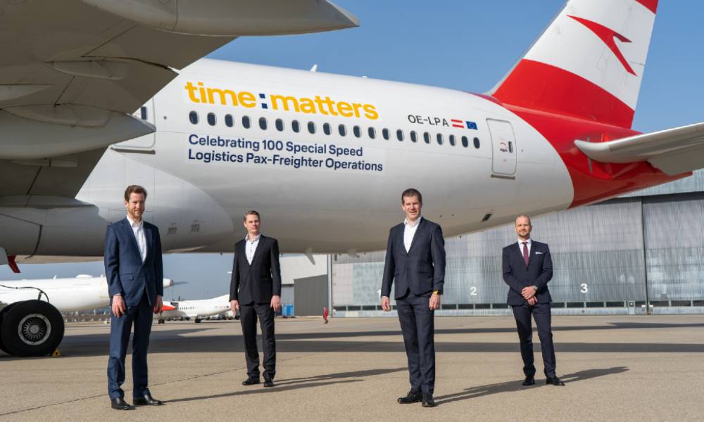 Austrian Airlines, time:matters celebrate 100th cargo flight from Vienna to Penang