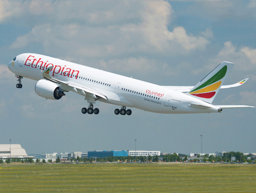 Ethiopian B787 Dreamliner touches down at Kaduna, Nigeria