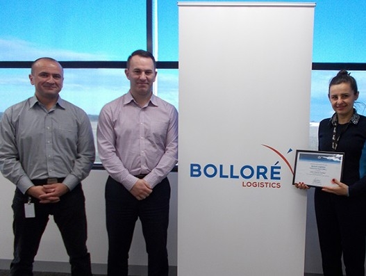 Bolloré Logistics Melbourne receives the CEIV pharma certification from IATA in Australia