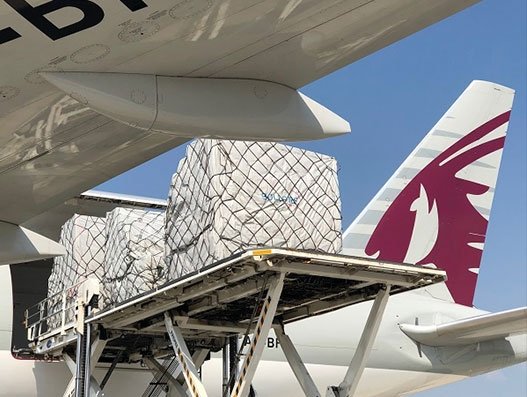 Bolloré, Groupe, Qatar bridge medical supplies to France