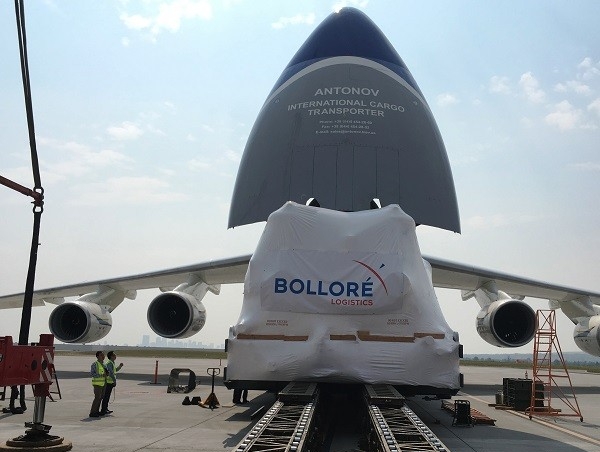 Bollore transports 400 tonnes of project cargo for Chinese EPC using Antonov charters