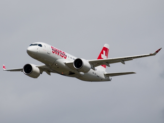 Bombardier delivers the sixth CS100 aircraft to SWISS