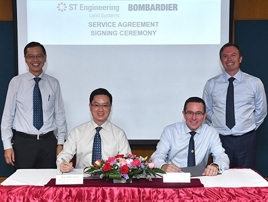 Bombardier inks framework agreement with ST Engineering to build Singapore Service Centre