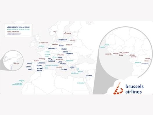 Brussels Airlines resumes operations to 59 destinations