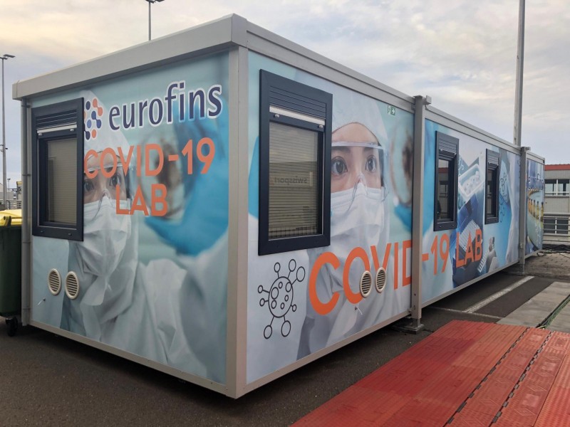 Brussels Airport starts operations for mobile Covid-19 laboratory Brussels Airport starts operations for mobile Covid-19 laboratory