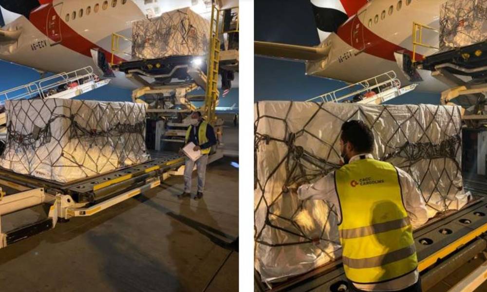 CACC Cargolinx handles first Covid-19 vaccine shipment at Cairo International Airport