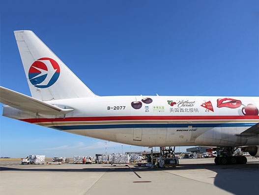 Cherry Express makes a stop at Sea-Tac Airport to carry cherries