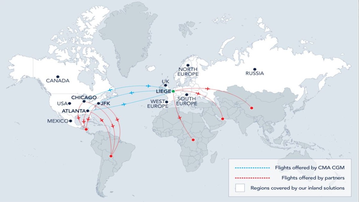 CMA CGM AIR CARGO adds New York, Atlanta to its network