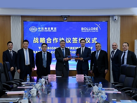 COSCO SHIPPING Lines and Bollore Transport & Logistics sign MoU