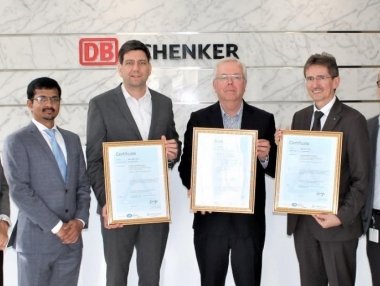 DB Schenker is ISO-certified in the Middle East, Africa