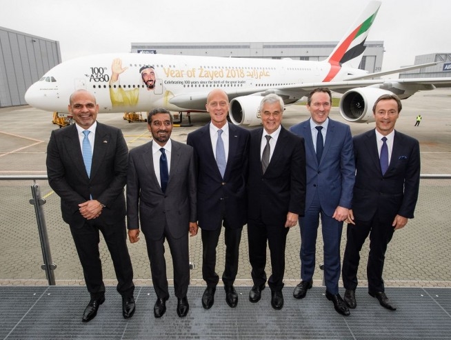 Emirates adds 100th A380 to its fleet